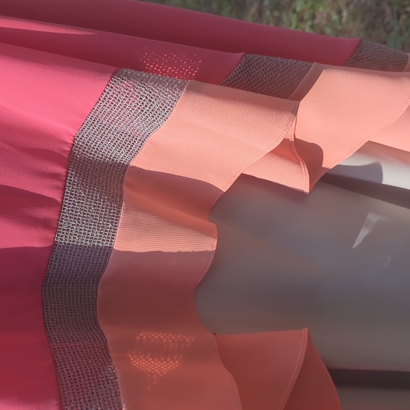 ❤️5/$25  c luce coral orange and tan dress - Picture 10 of 10